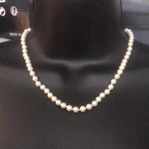 Marvella | Vintage | Dainty | Faux Pearl | Matte | Necklace | Approx. 16”